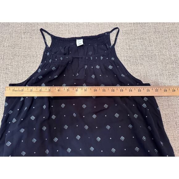 Old Navy Blue White Spaghetti Strap Lightweight Tank Top Shirt Sz M - Picture 5 of 8